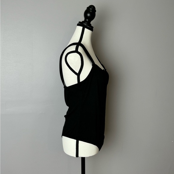 Saints and Hearts black v square neck tank bodysuit size large - Picture 3 of 12